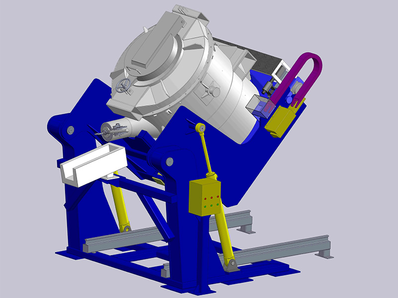 Vacuum Suction Transfer Ladle Hydraulic Tilting Device