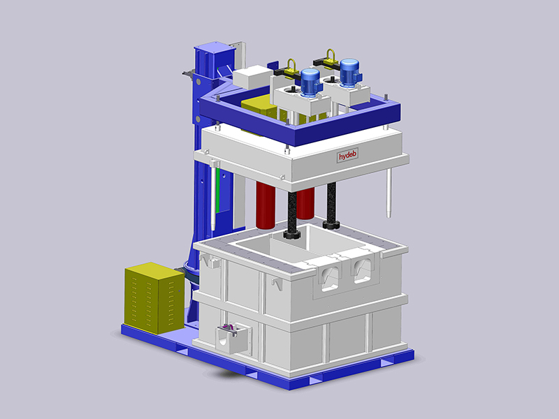 Box type in-line degassing equipment