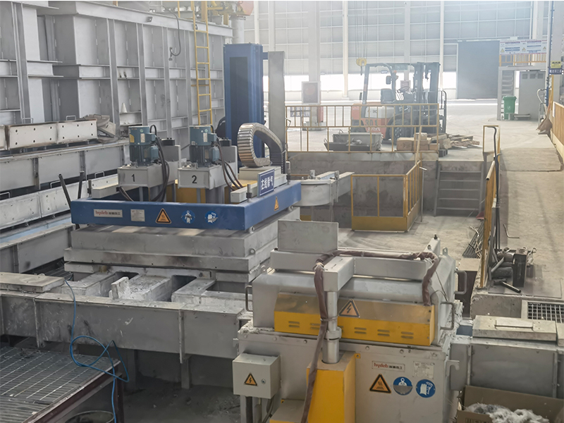 Box type in-line degassing equipment
