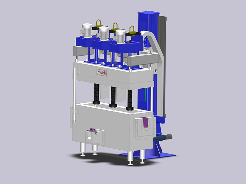 Flow-through in-line degassing equipment