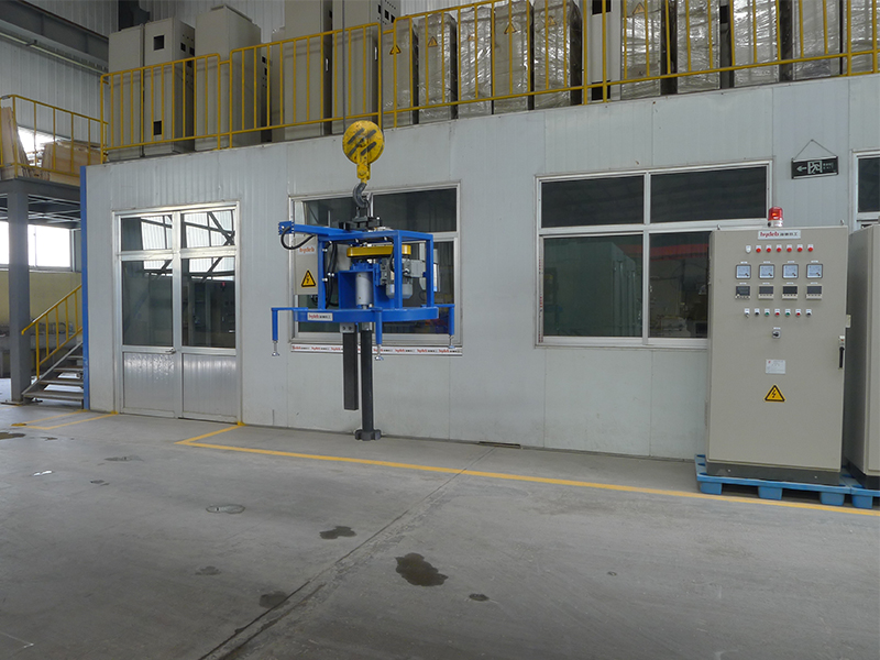 Suspending Rotary Degassing and Fluxing Unit