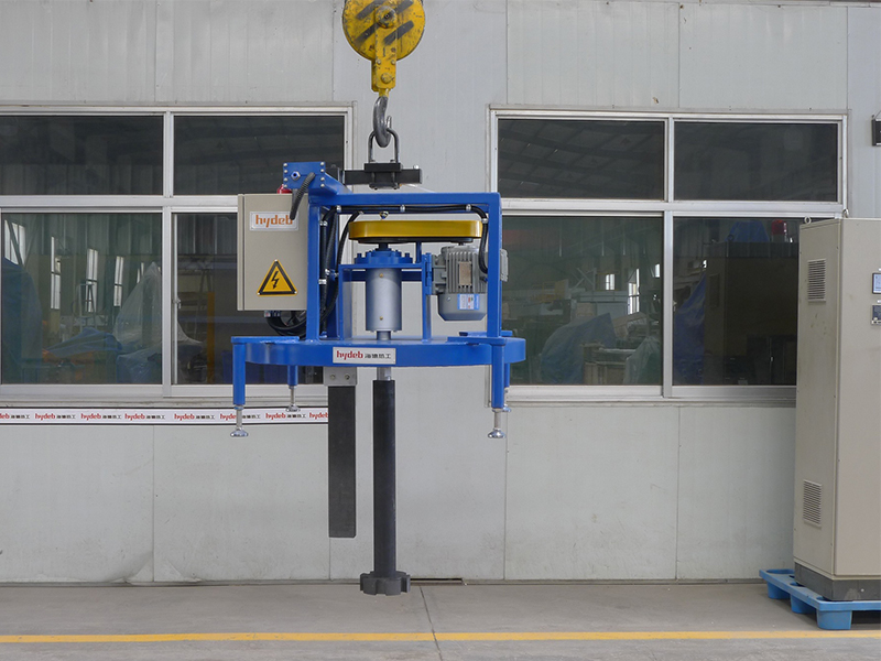 Suspending Rotary Degassing and Fluxing Unit