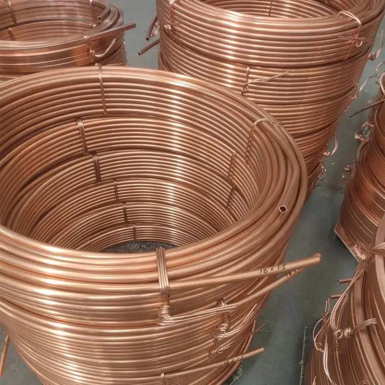1/2 Inch ASTM B280 Copper Pipe Roll 12.7x0.7mm Copper Tube R410A Copper Pipe Coil