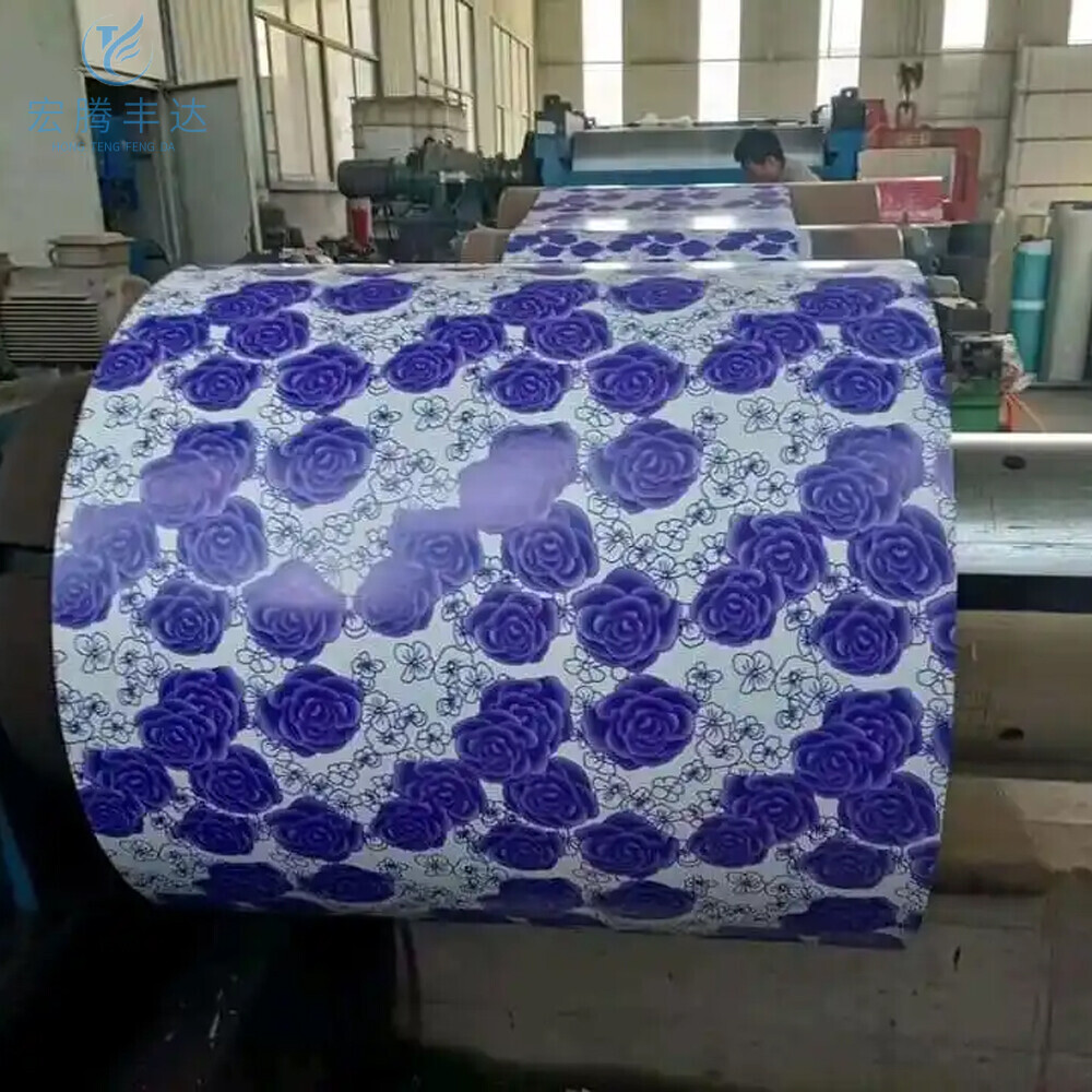 Printed color coated roll