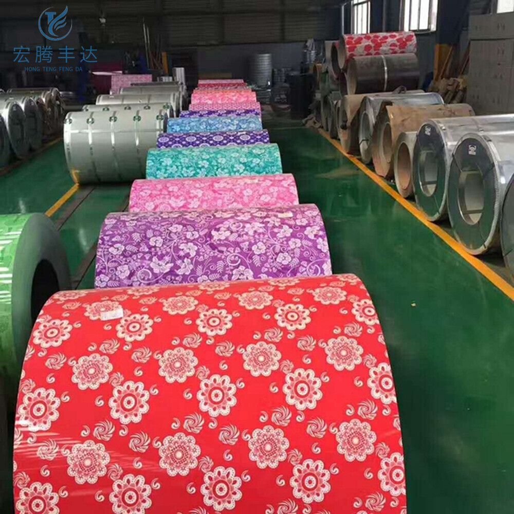 Printed color coated roll