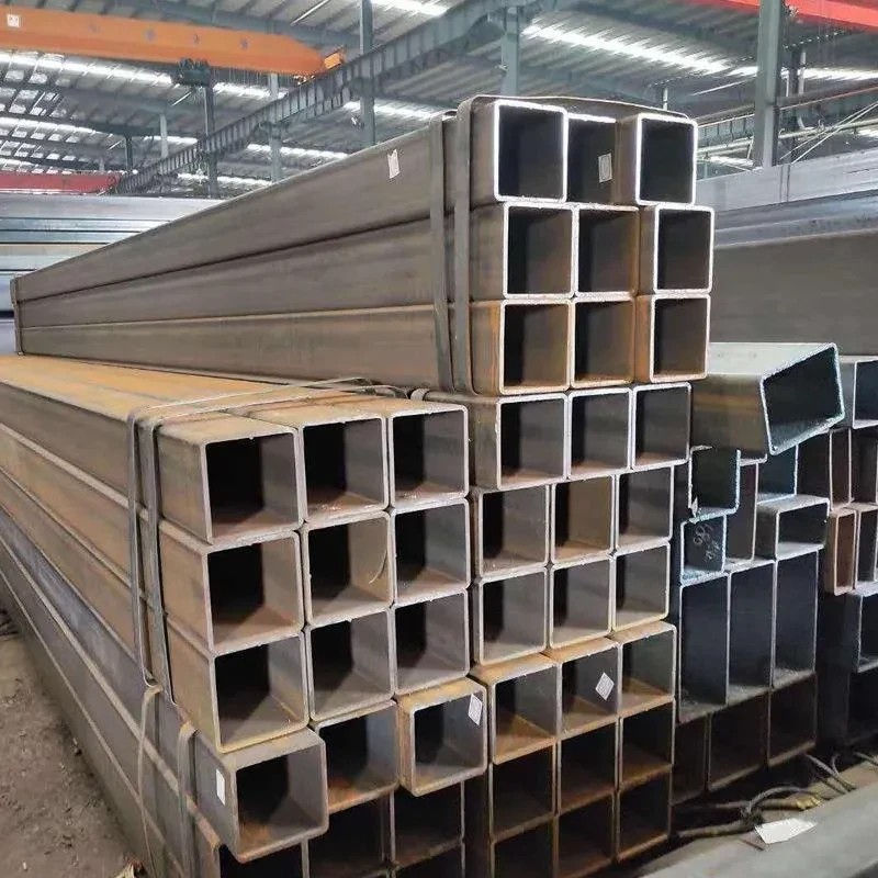 Stocking Q355b Black Seamless Square Rectangular Tube Q345b Cold Drawn Right Angle Aquare Flat Tube