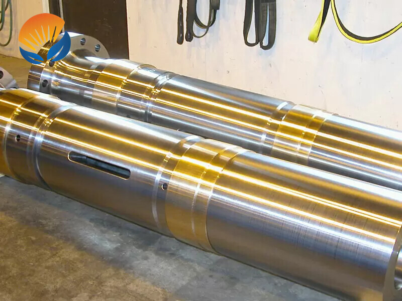 Large size electric fan motor shaft