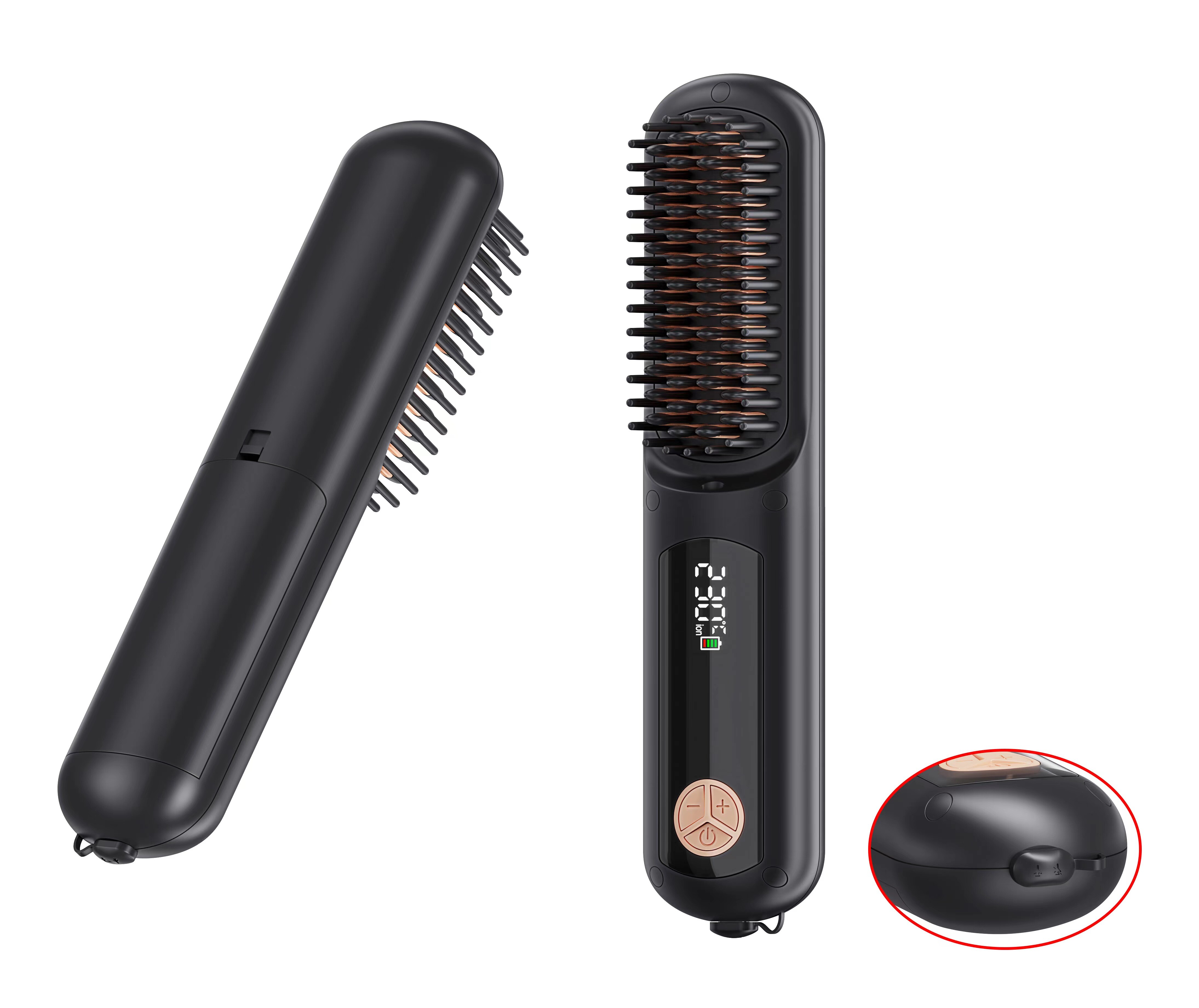 Wireless Hair Straightening Comb SJ-93T