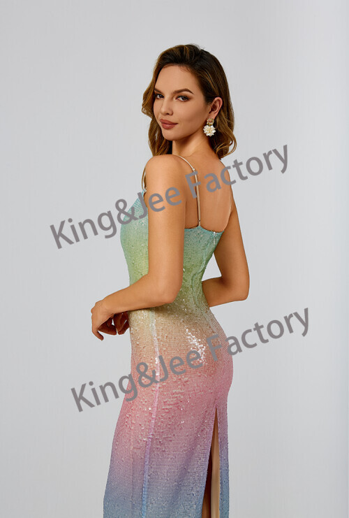 Sequined halter dress