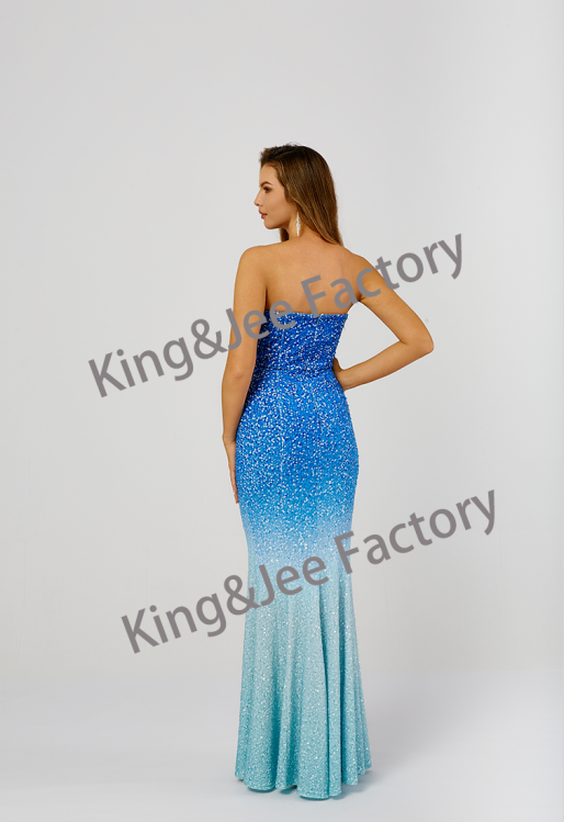Strapless Sequin Dress