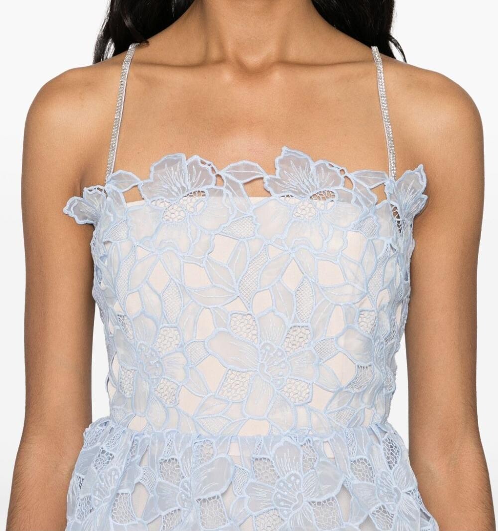 Women's Embroidered Cotton Midi Dress