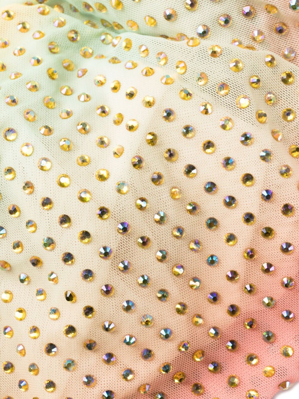 Rhinestone embellished one-shoulder dress