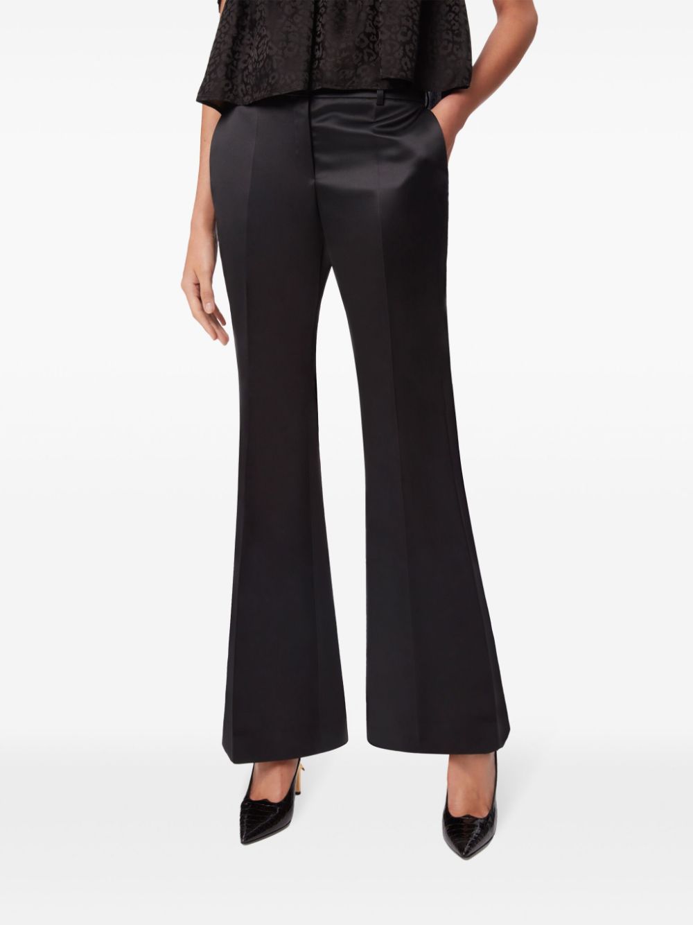 Women's Satin Flared Pants