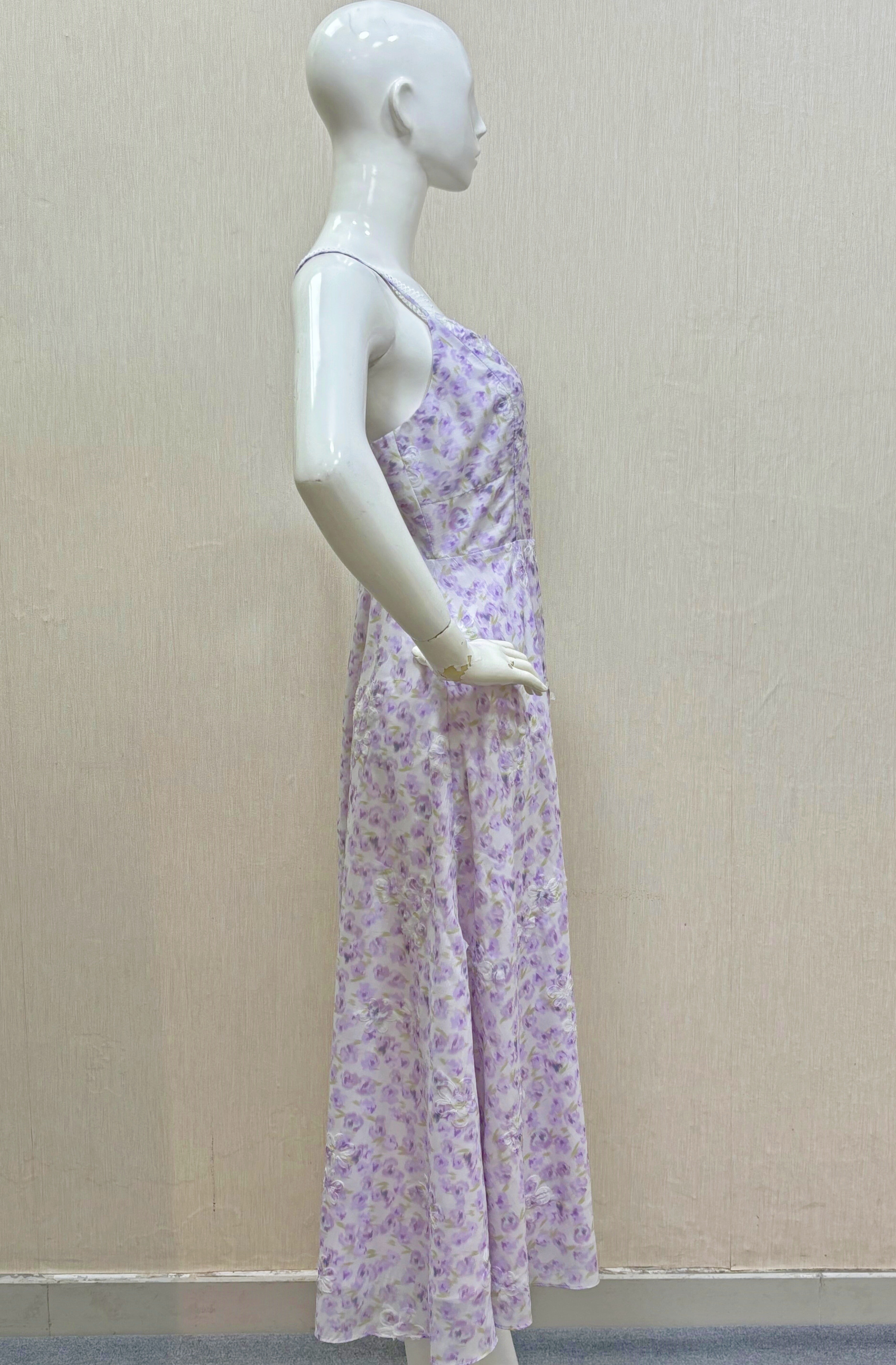 SS25 Print Embroidered Holiday Dress