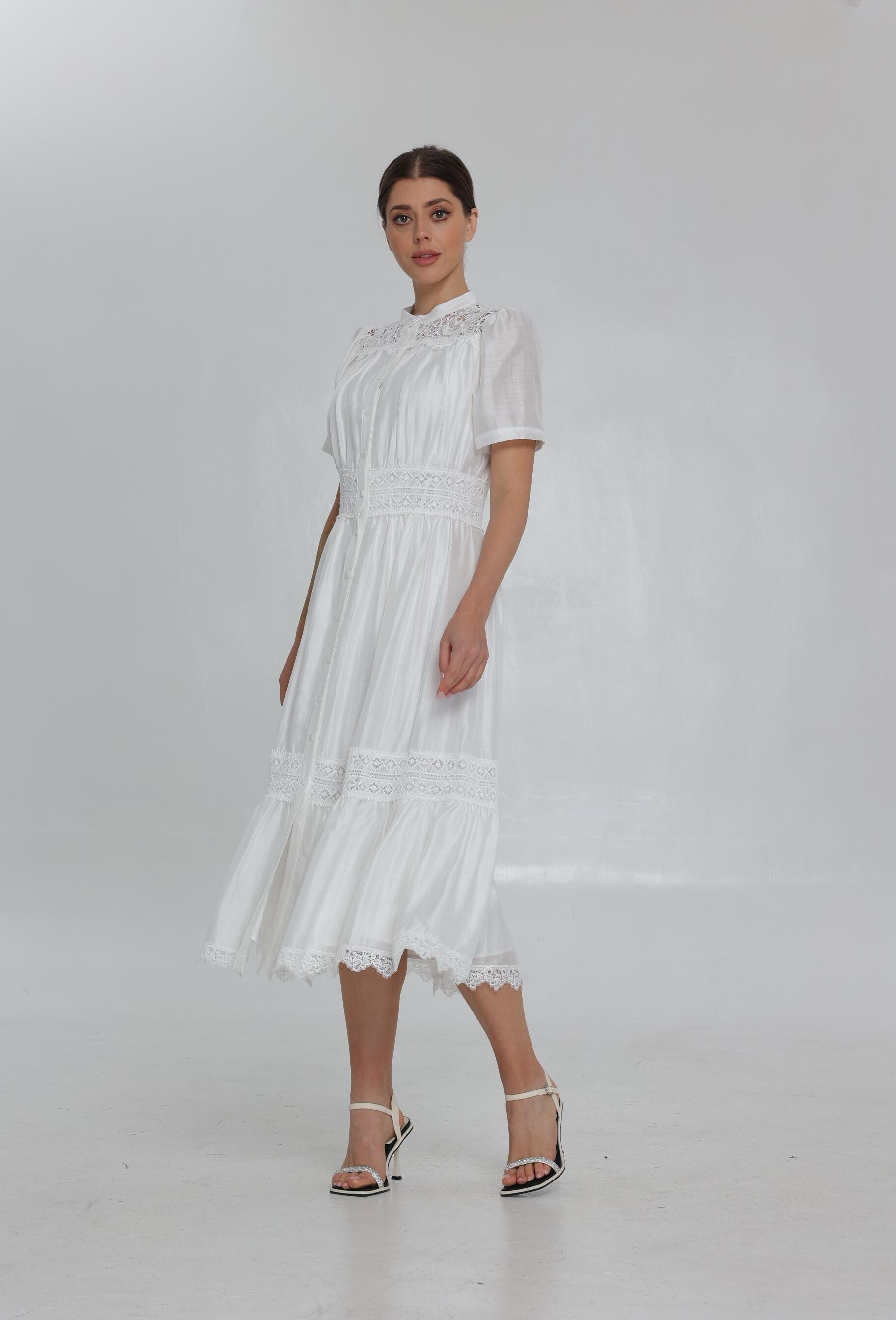 SS25 Women's fashion Lace Maxi Dress