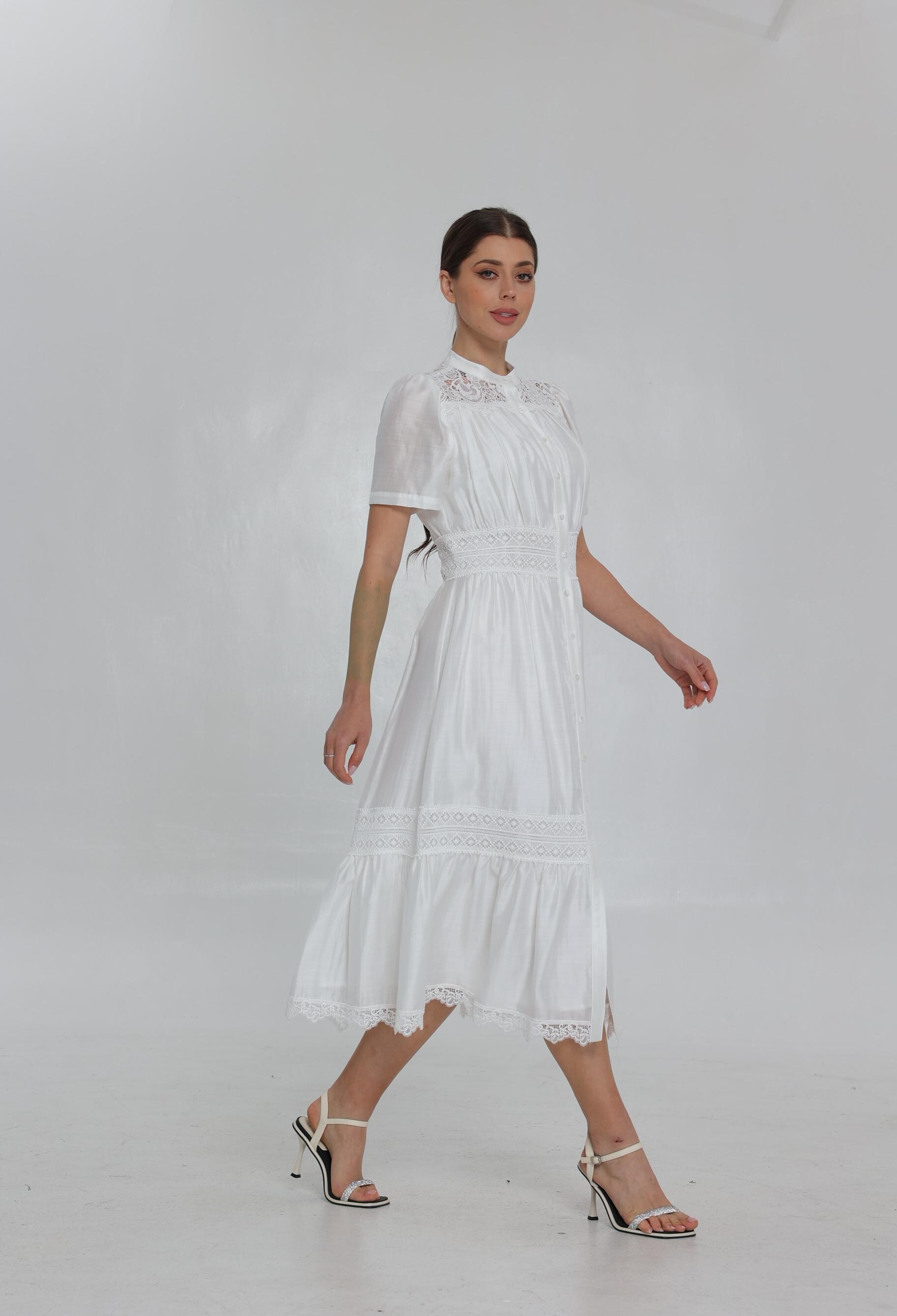 SS25 Women's fashion Lace Maxi Dress