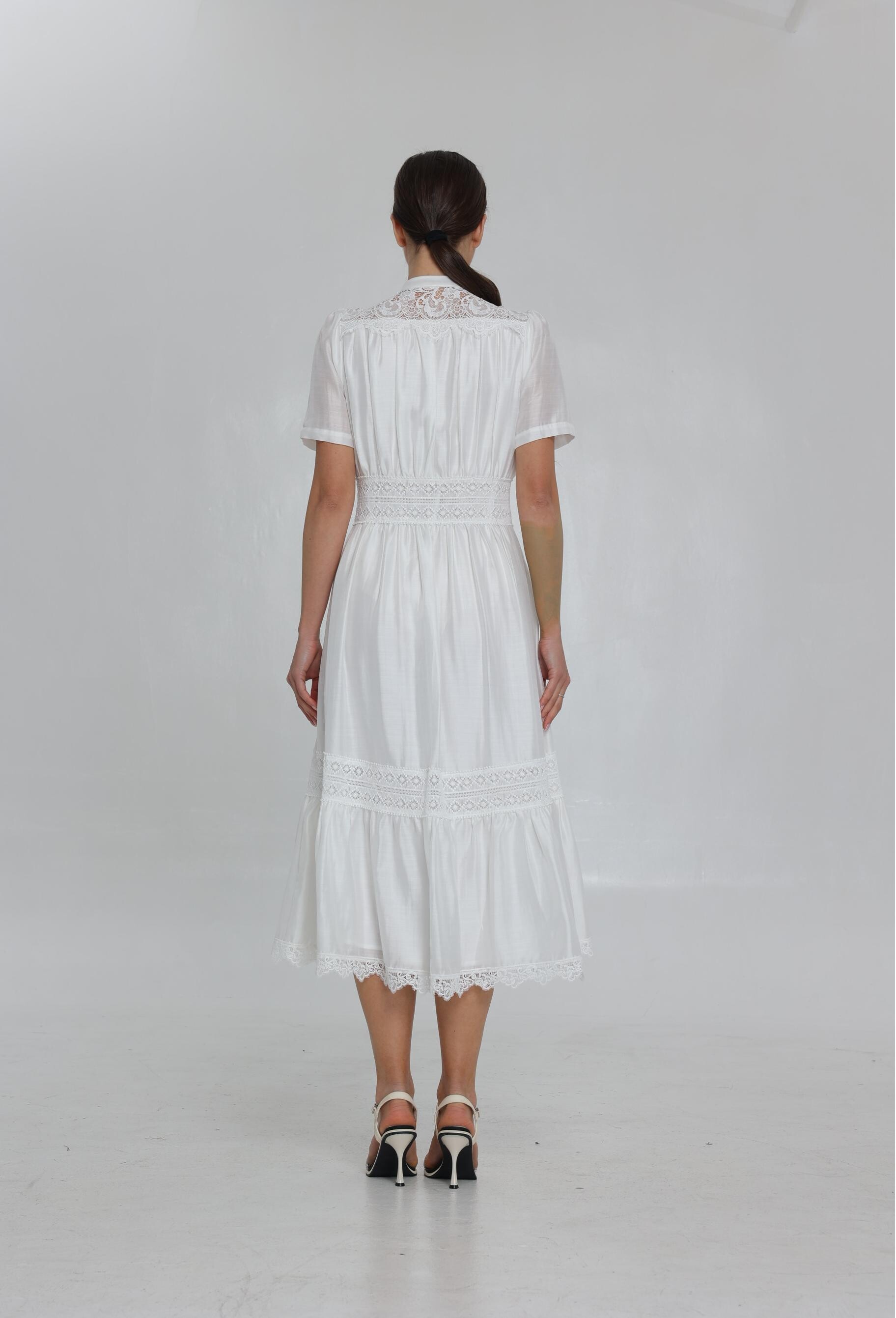 SS25 Women's fashion Lace Maxi Dress