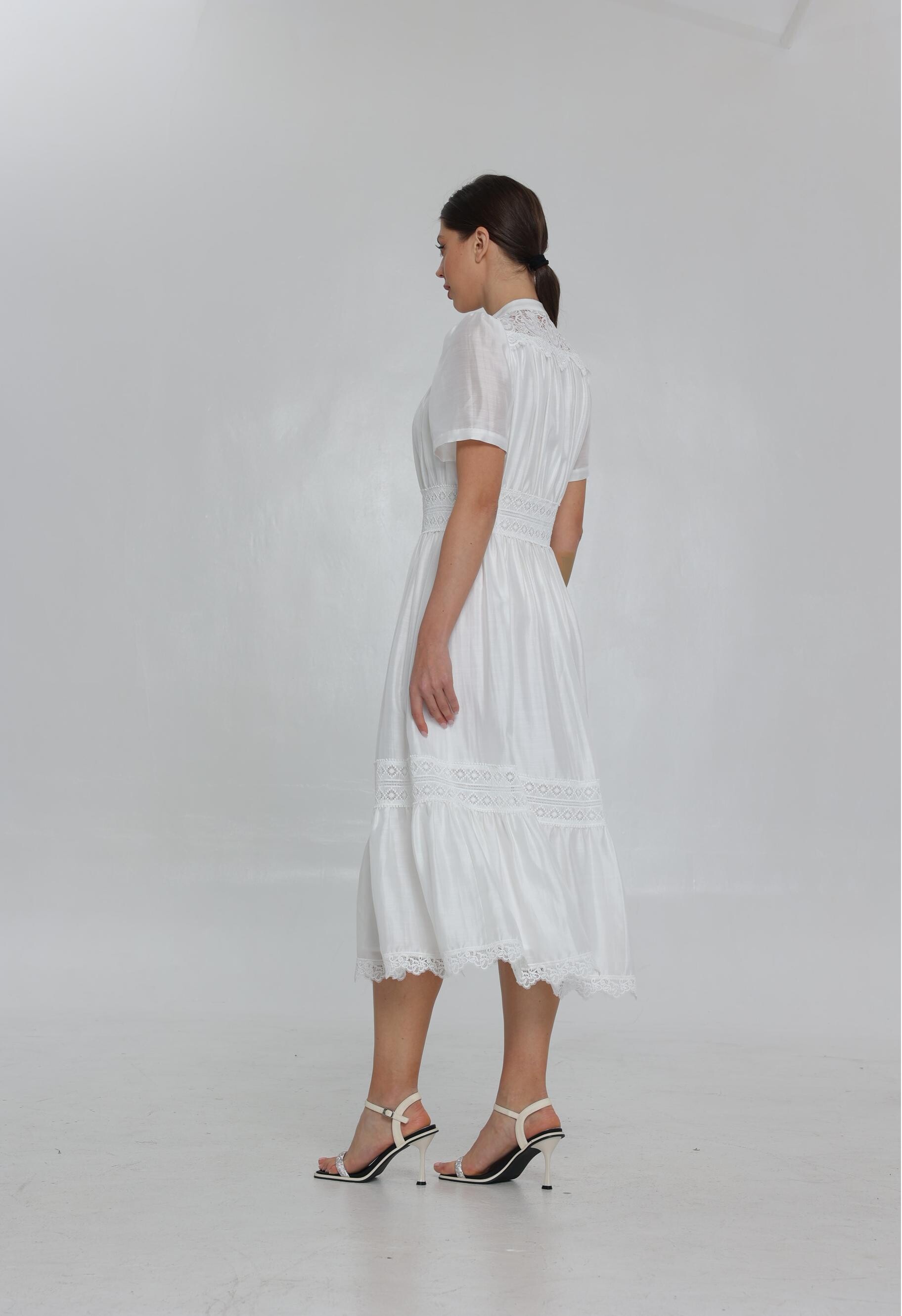 SS25 Women's fashion Lace Maxi Dress