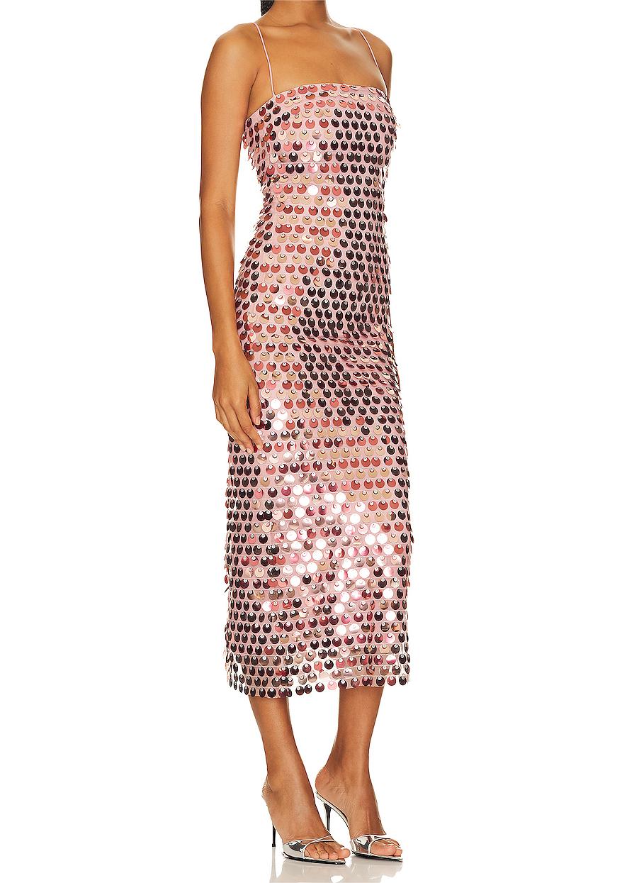 Mid-length sequined dress