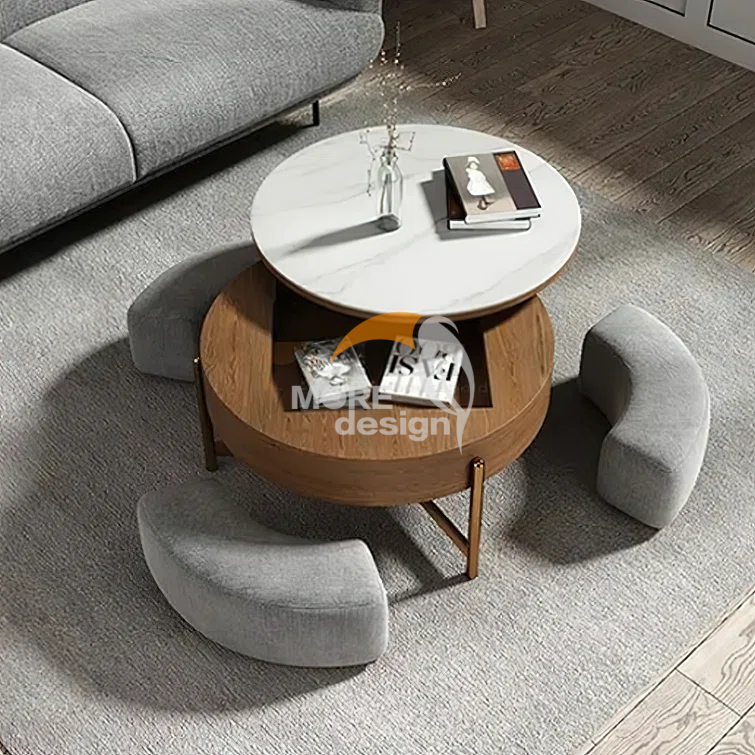 Stainless Steel hotel coffee table-MD-HCT0024