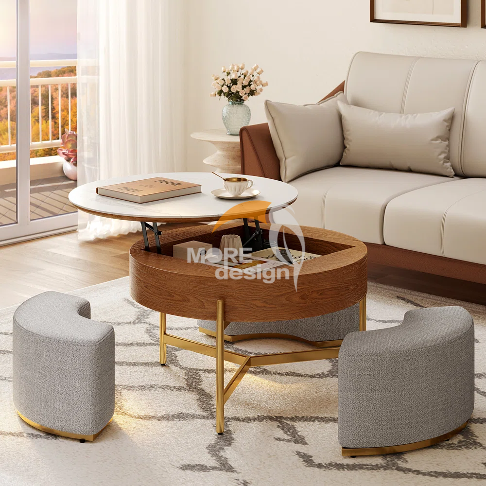 Stainless Steel hotel coffee table-MD-HCT0014