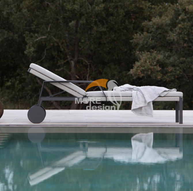 Stainless Steel beach sunbed-MD-BPS0061