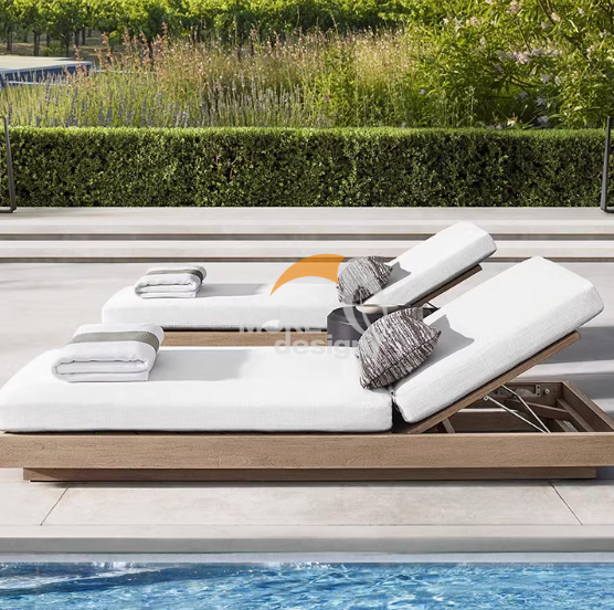 Wooden beach sunbed-MD-BPS0065