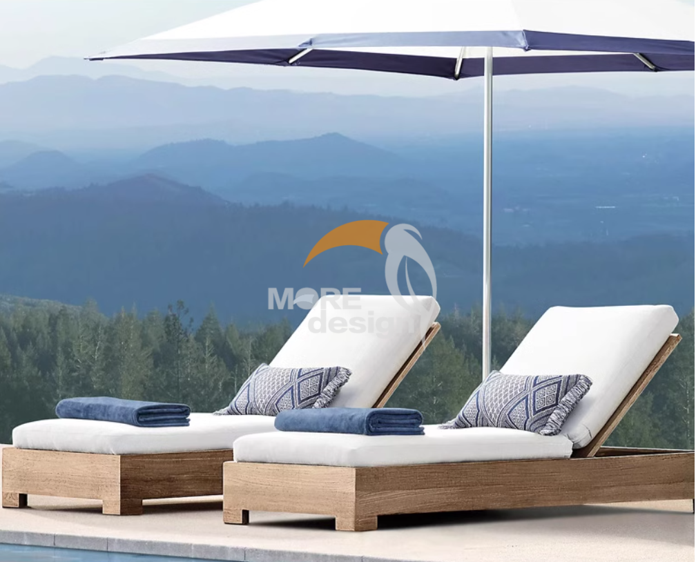 Wooden beach sunbed-MD-BPS0065