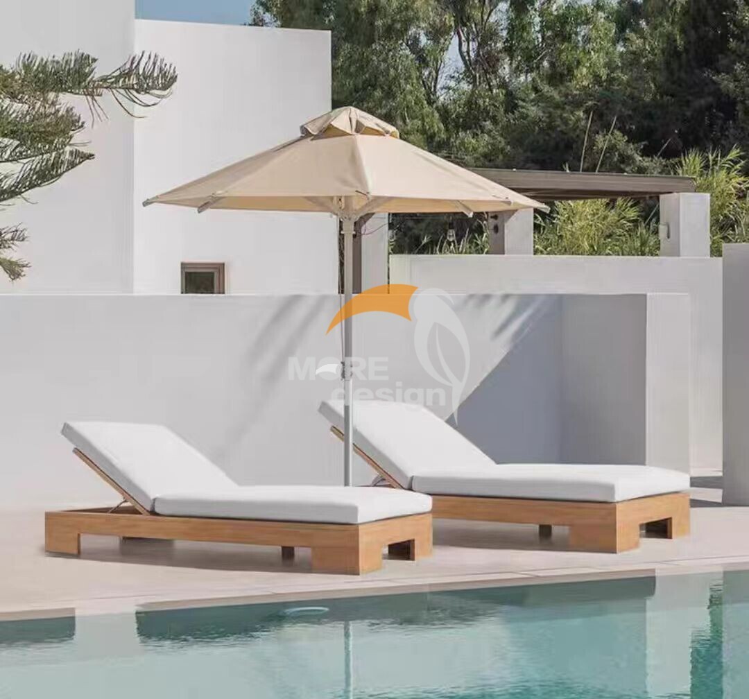 Wooden beach sunbed-MD-BPS0065