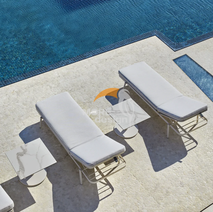 Stainless Steel beach sunbed-MD-BPS0064