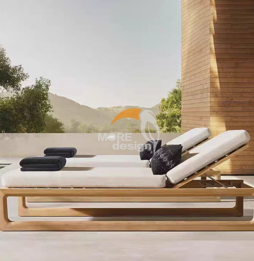 Wooden beach sunbed-MD-BPS0062