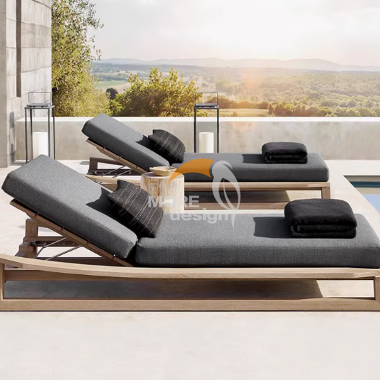 Wooden beach sunbed-MD-BPS0062