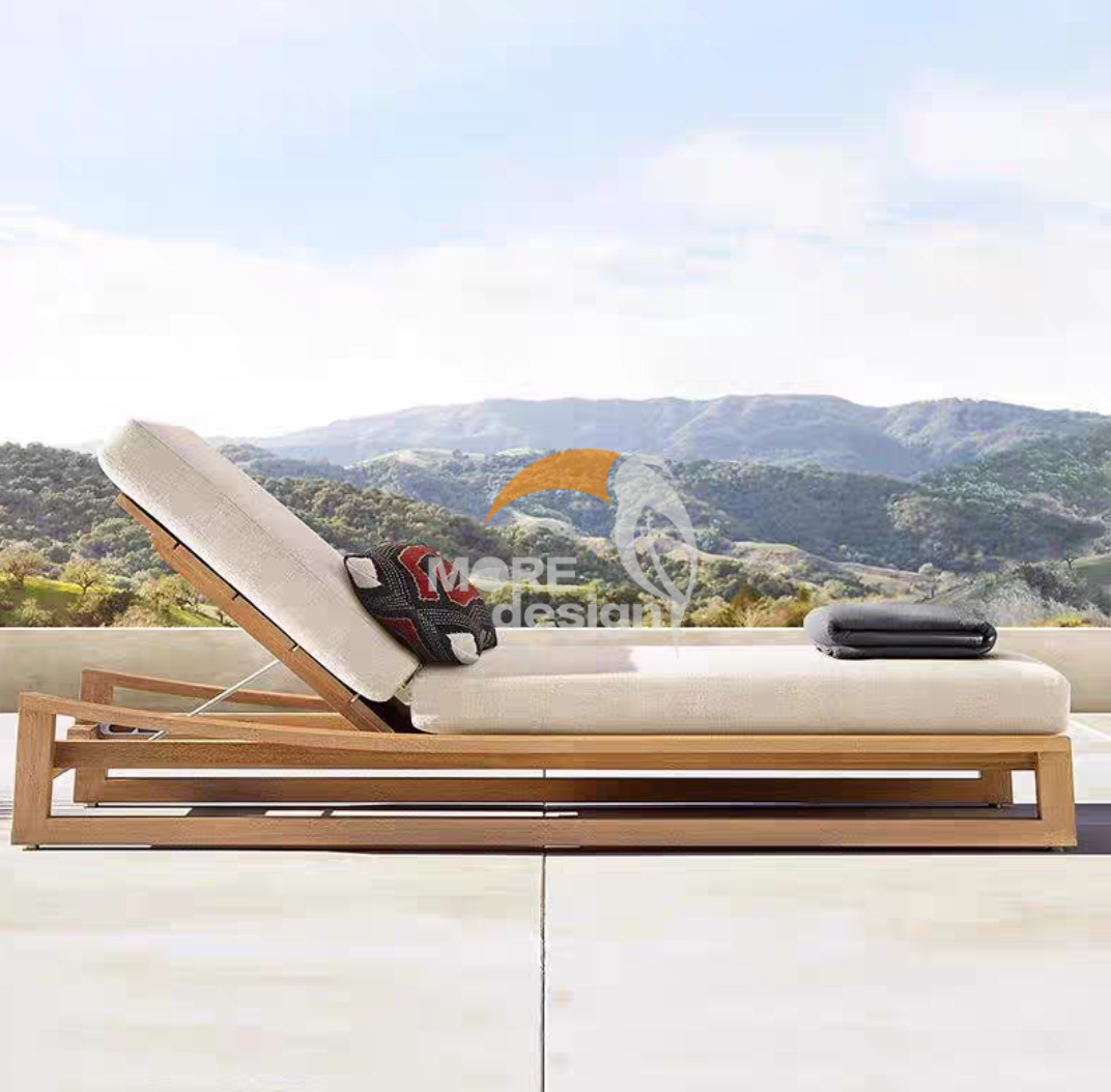 Wooden beach sunbed-MD-BPS0062