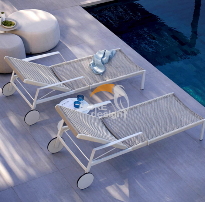 Stainless Steel beach sunbed-MD-BPS0061