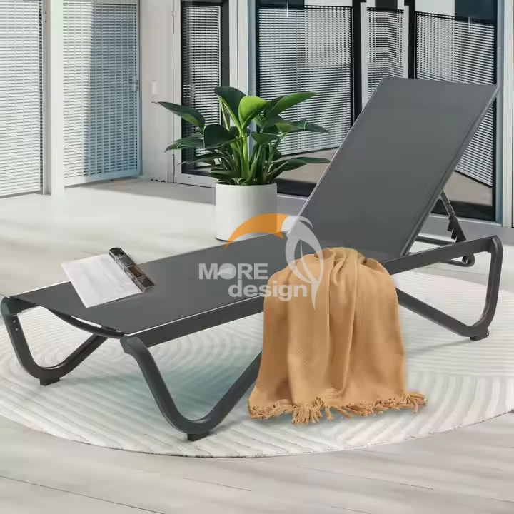 Stainless Steel beach sunbed-MD-BPS0013