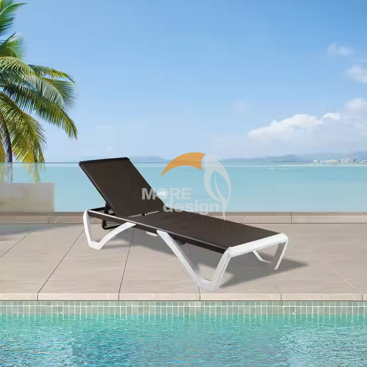 Stainless Steel beach sunbed-MD-BPS0052