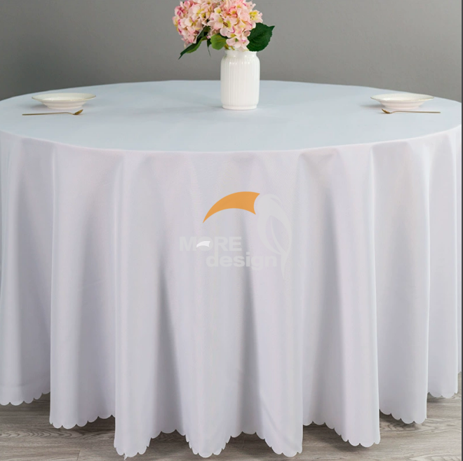 Fine polyester wedding tablecloth-MD-WT-0041