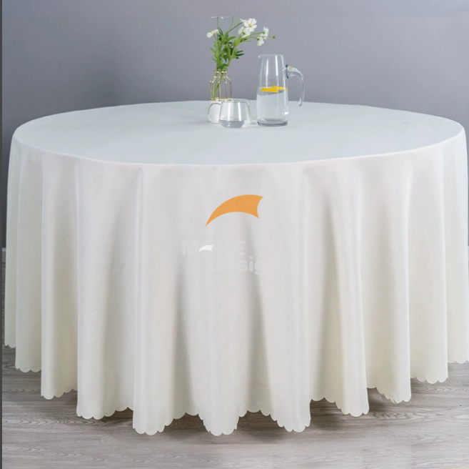 Fine polyester wedding tablecloth-MD-WT-0040