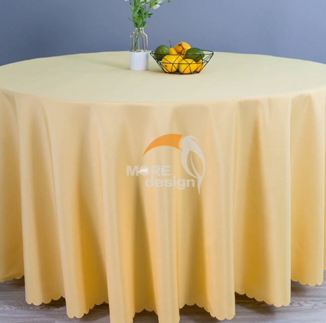 Fine polyester wedding tablecloth-MD-WT-0038