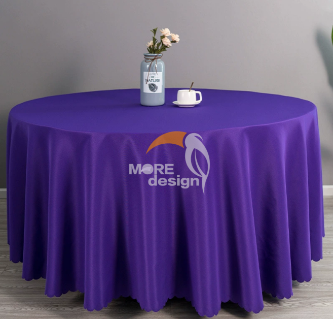 Fine polyester wedding tablecloth-MD-WT-0039