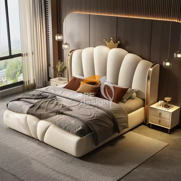 Wooden hotel bed-MD-HB0020