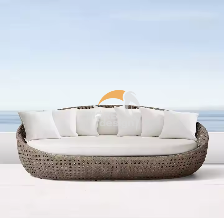 Rattan beach daybed-MD-BD0007