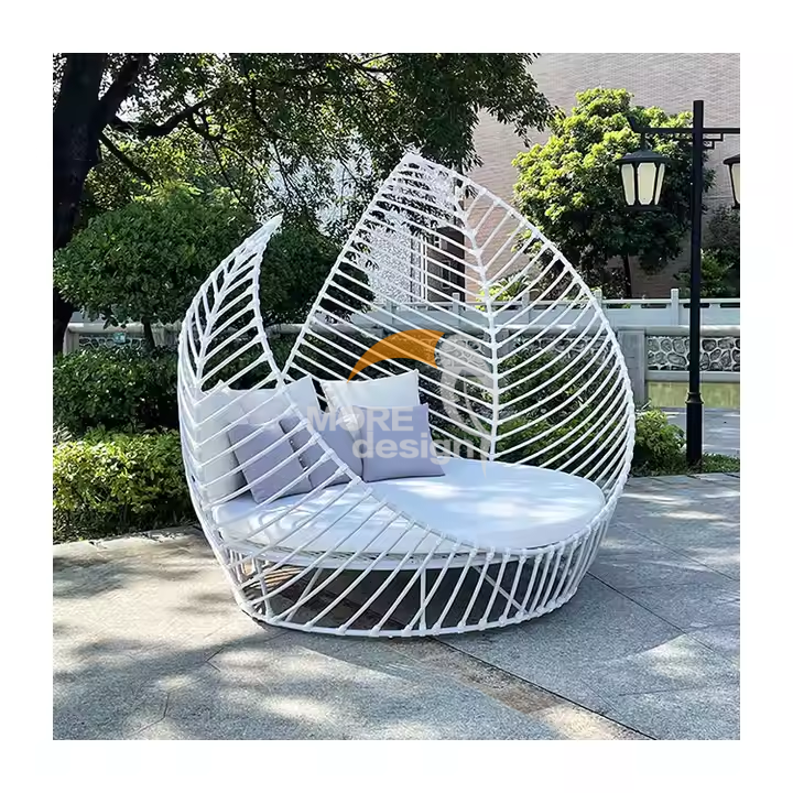 Stainless Steel beach daybed-MD-BD0017