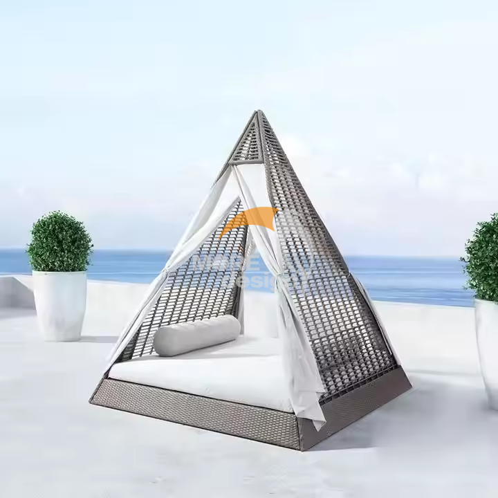 PE rattan beach daybed-MD-BD0013