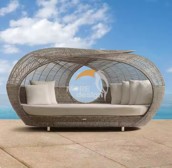 Rattan beach daybed-MD-BD0005