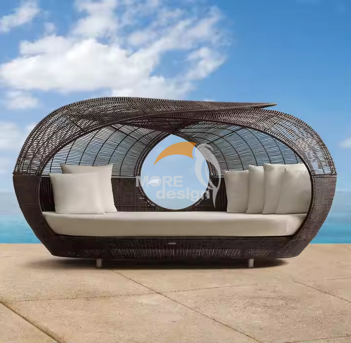 Rattan beach daybed-MD-BD0005