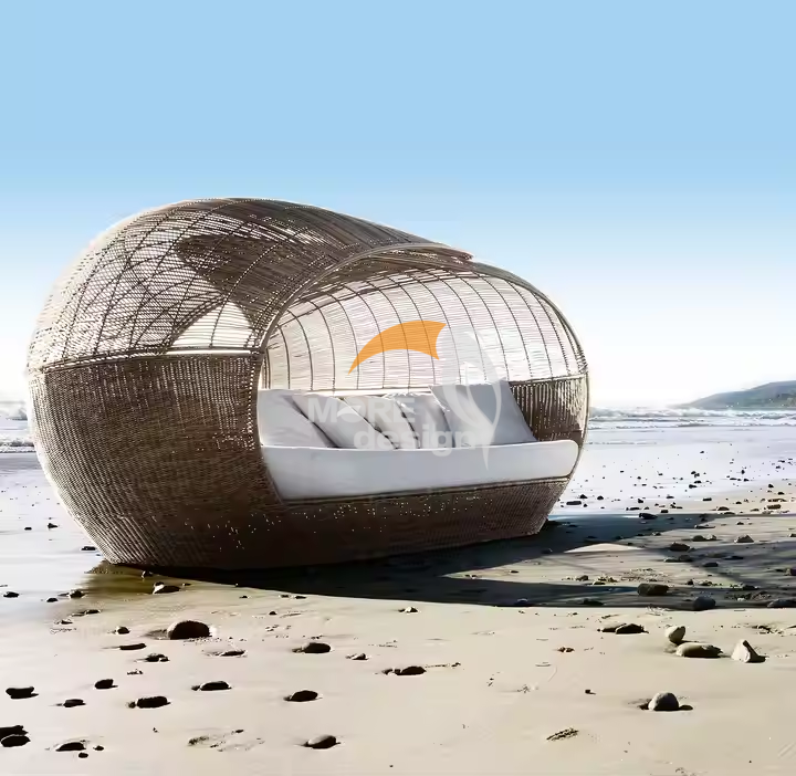 Rattan beach daybed-MD-BD0005