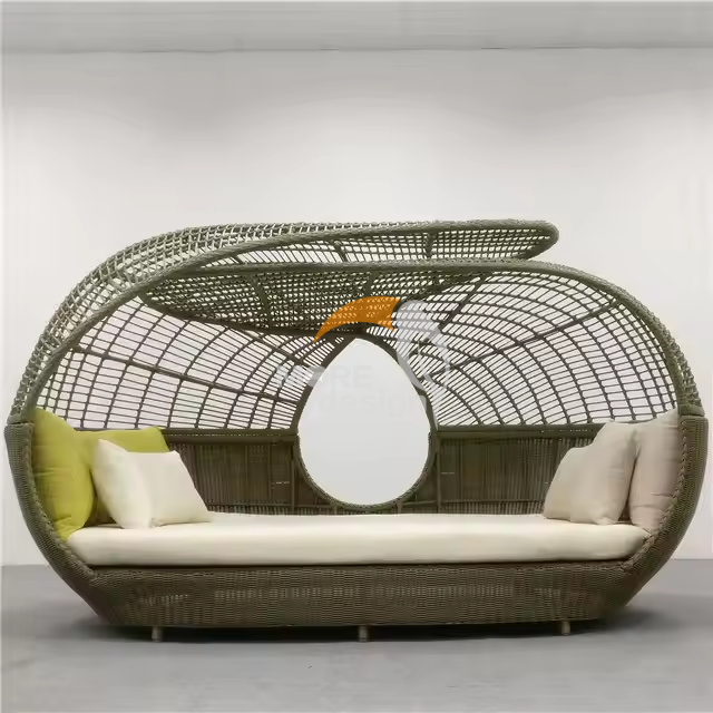 Rattan beach daybed-MD-BD0005