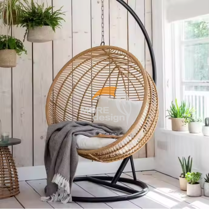 PE rattan beach swing-MD-BS0005