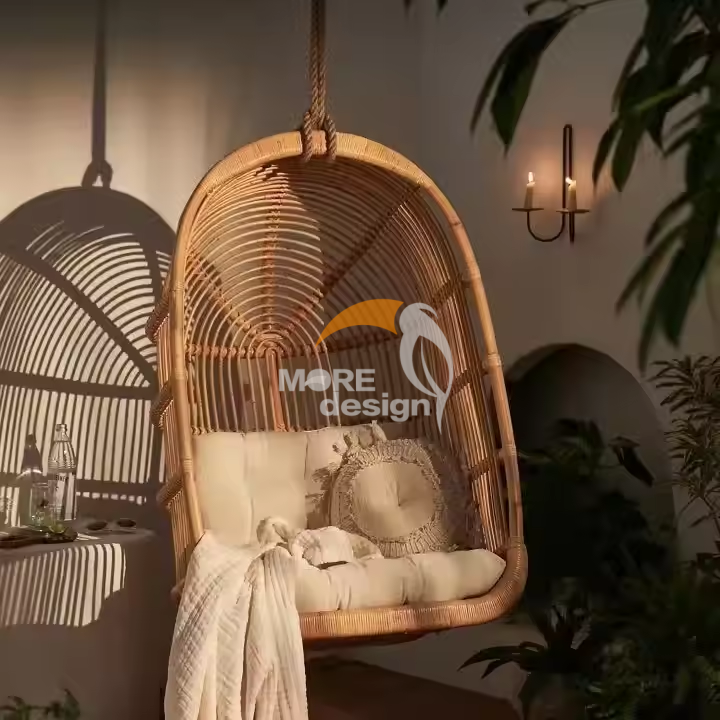 PE rattan beach swing-MD-BS0008